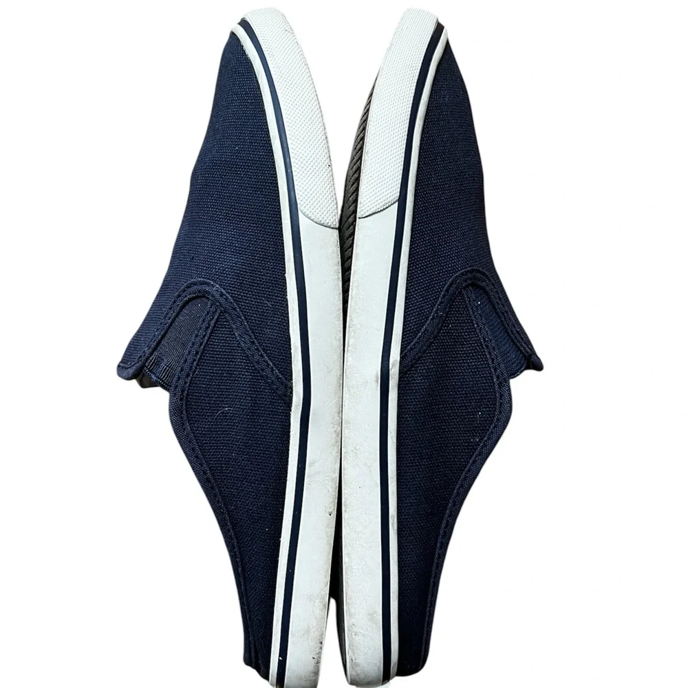 Chaps - Navy Slip-On Canvas Sneakers - Size 8b